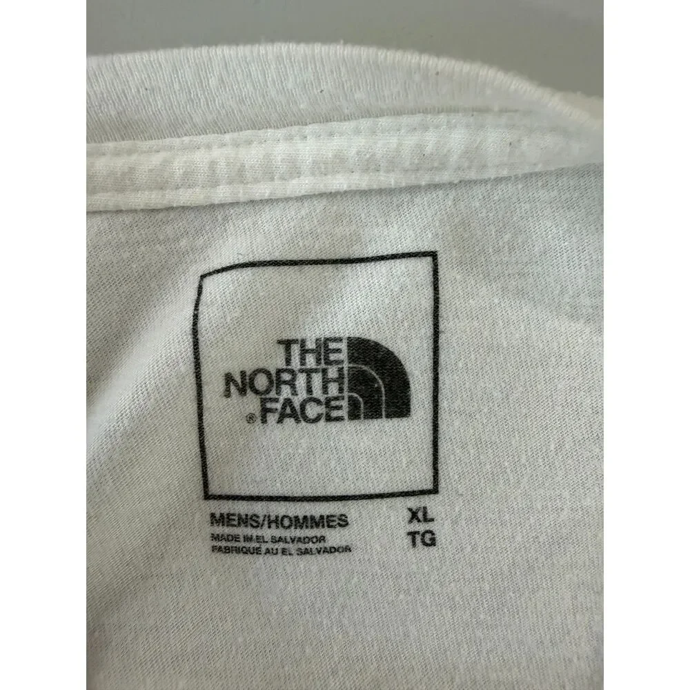 The North Face White Graphic Logo T Shirt Men’s XL Outdoor Casual Tee